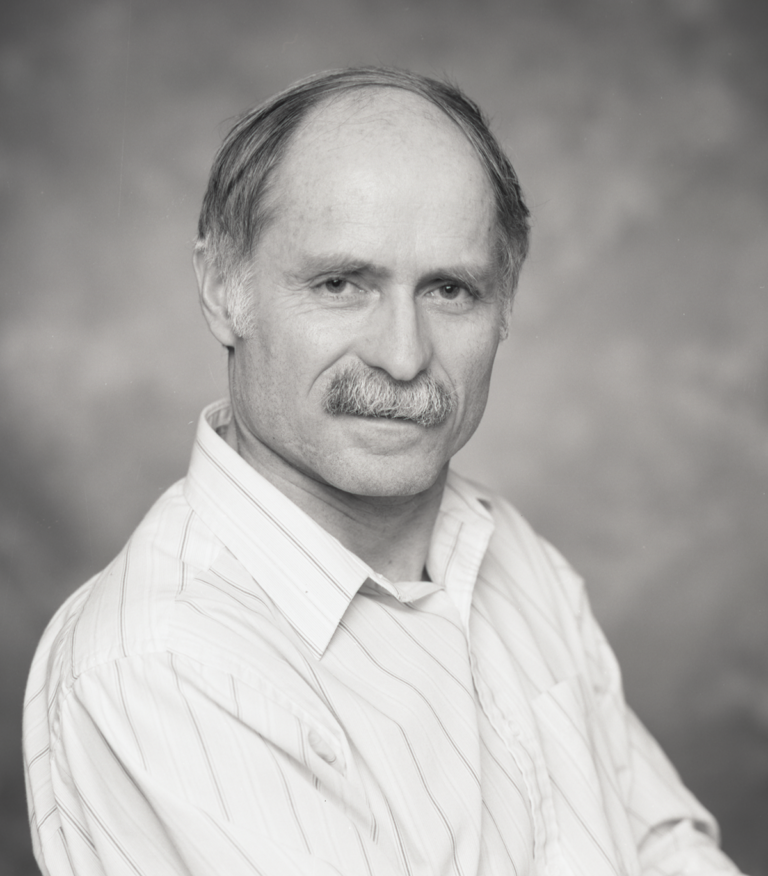 Black and white photo of John Mager.