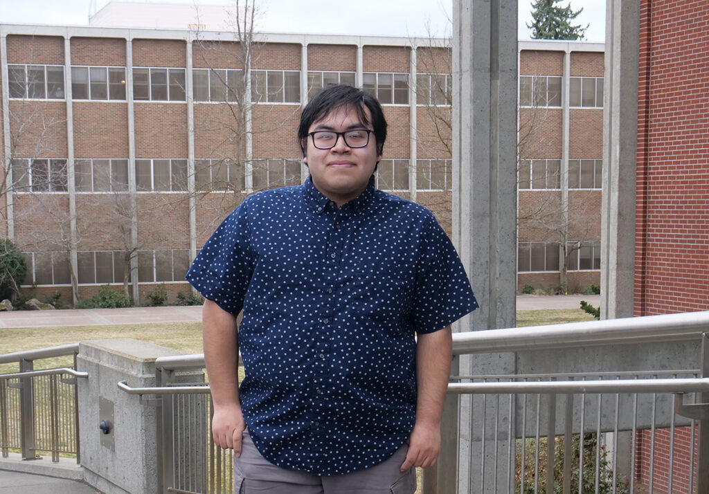 Photo of Osvaldo outside of JFK Library.